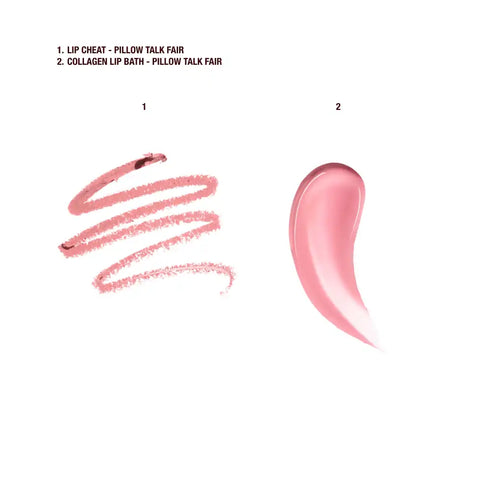 PILLOW TALK MINI GLOSSY LIPS DUO PILLOW TALK FAIR