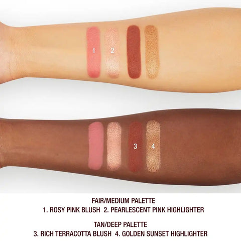 HOLLYWOOD BLUSH & GLOW GLIDE PALETTE LIGHT TO MEDIUM