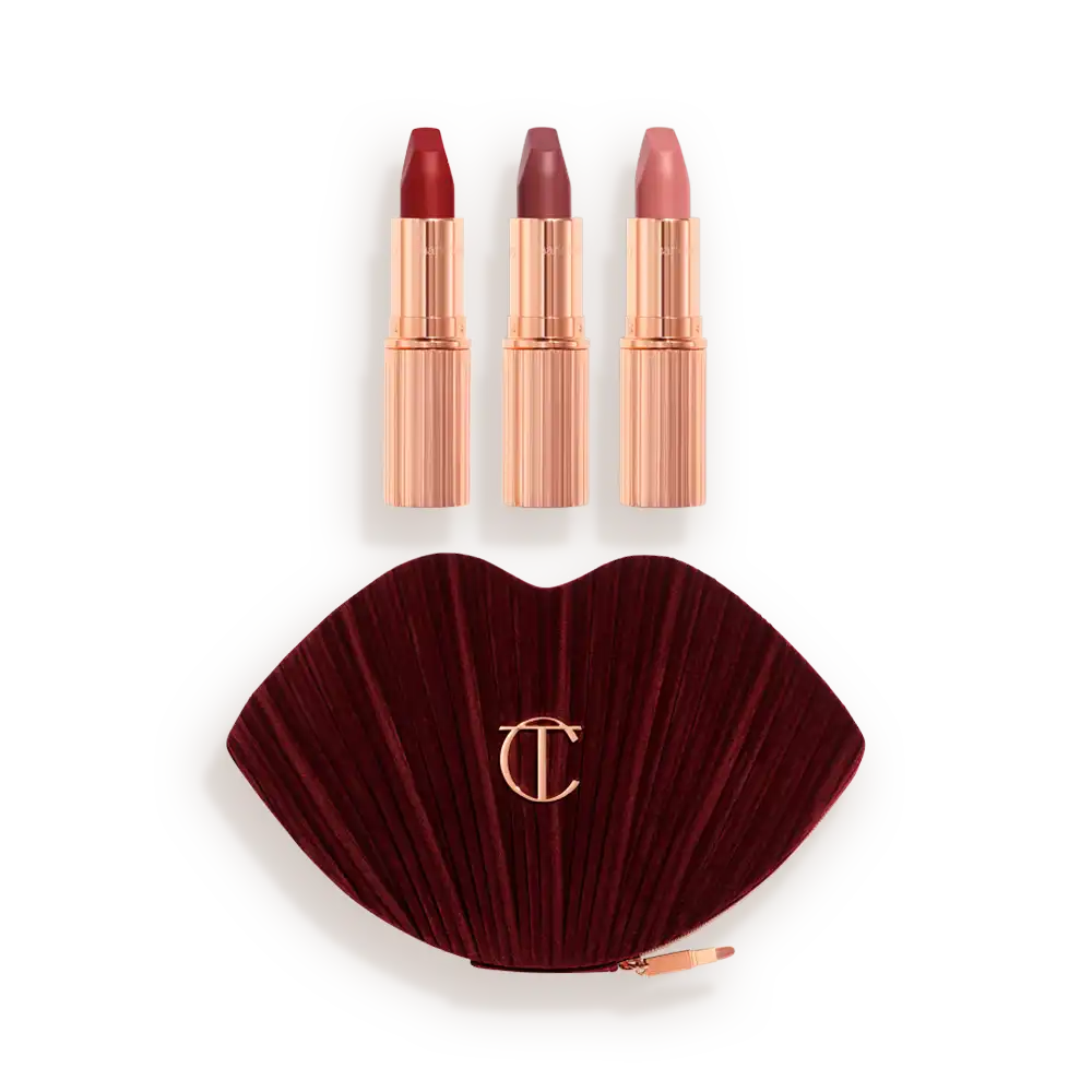 HOT LIPS BAG MAKEUP BAG & LIP KIT