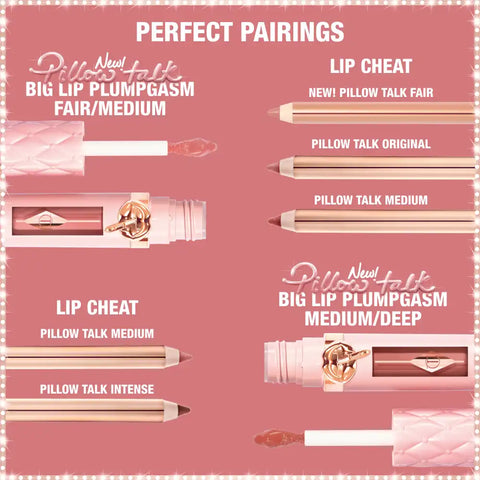 PILLOW TALK BIG LIP PLUMPGASM FAIR TO MEDIUM